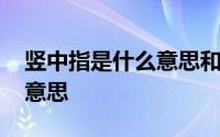 竖中指是什么意思和什么有关 竖中指是什么意思