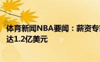 体育新闻NBA要闻：薪资专家若威少加盟威少浓眉老詹薪资达1.2亿美元