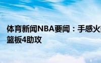 体育新闻NBA要闻：手感火热卢比奥三分球6中5砍下26分5篮板4助攻