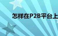 怎样在P2B平台上注册进行投资理财