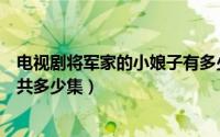 电视剧将军家的小娘子有多少集（将军家的小娘子电视剧一共多少集）