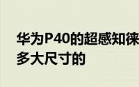 华为P40的超感知徕卡五摄技术 屏幕分别是多大尺寸的