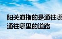 阳关道指的是通往哪里的道路 阳关道指的是通往哪里的道路