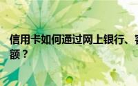 信用卡如何通过网上银行、客服电话、手机银行查询——金额？