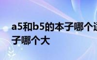 a5和b5的本子哪个适合做笔记 a5和b5的本子哪个大 