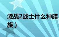 激战2战士什么种族（游戏激战2战士什么种族）