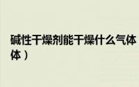 碱性干燥剂能干燥什么气体（碱性干燥剂不可以干燥什么气体）