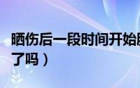 晒伤后一段时间开始脱皮（晒伤后脱皮是快好了吗）