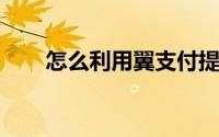 怎么利用翼支付提前预约信用卡还款