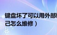 键盘坏了可以用外部键盘吗（外接键盘坏了自己怎么维修）