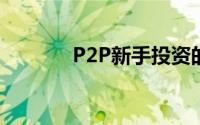 P2P新手投资的十大理财原则