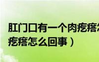 肛门口有一个肉疙瘩怎么回事（肛门口有个肉疙瘩怎么回事）