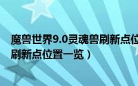 魔兽世界9.0灵魂兽刷新点位置坐标（魔兽世界的9.0灵魂兽刷新点位置一览）