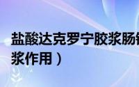 盐酸达克罗宁胶浆肠镜用法（盐酸达克罗宁胶浆作用）