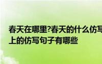 春天在哪里?春天的什么仿写句子 春天在什么在什么在什么上的仿写句子有哪些 