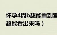 怀孕4周b超能看到宫内还是宫外（怀孕4周b超能看出来吗）