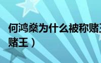 何鸿燊为什么被称赌王（何鸿燊为什么被称为赌王）