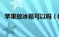 苹果放冰箱可以吗（能不能把苹果放冰箱）