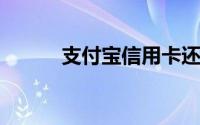 支付宝信用卡还款记录怎么查询