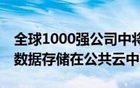 全球1000强公司中将有超过50%的客户敏感数据存储在公共云中