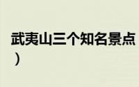 武夷山三个知名景点（武夷山市十大旅游景点）