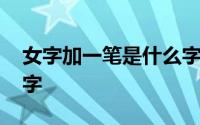 女字加一笔是什么字拼音 女字加一笔是什么字 