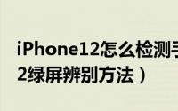 iPhone12怎么检测手机是否绿屏（iPhone12绿屏辨别方法）