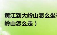 黄江到大岭山怎么坐车（从广东东莞黄江到大岭山怎么走）