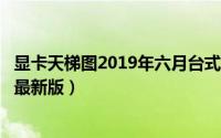 显卡天梯图2019年六月台式电脑显卡性能排名（2019年6月最新版）