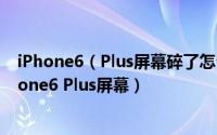 iPhone6（Plus屏幕碎了怎么办 手把手教你维修破碎的iPhone6 Plus屏幕）