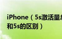 iPhone（5s激活量总量逼近4S！iphone4s和5s的区别）