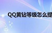 QQ黄钻等级怎么提高（具体如何操作）