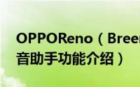 OPPOReno（Breeno语音在哪  Breeno语音助手功能介绍）