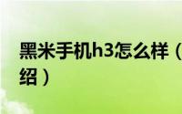 黑米手机h3怎么样（黑米h3手机配置参数介绍）