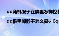 qq随机骰子在群里怎样控制（qq骰子在群里怎么控制|qq群里掷骰子怎么掷6【qq骰子辅助器】）