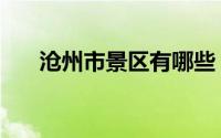 沧州市景区有哪些（沧州市景点介绍）