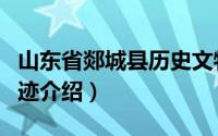 山东省郯城县历史文物及来源（郯城县文物古迹介绍）