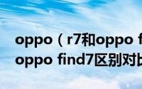 oppo（r7和oppo find7哪个好 oppo r7和oppo find7区别对比评测）