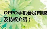 OPPO手机会员有哪些特权（OPPO会员等级及特权介绍）