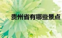 贵州省有哪些景点（贵州省景点介绍）