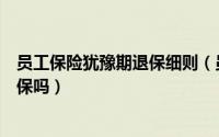 员工保险犹豫期退保细则（员工离职团体意外保单会面临退保吗）