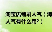 淘宝店铺刷人气（淘宝怎么刷人气?刷淘宝的人气有什么用?）