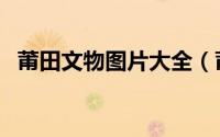 莆田文物图片大全（莆田市文物古迹介绍）