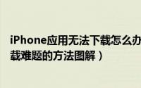 iPhone应用无法下载怎么办（10个解决苹果iPhone应用下载难题的方法图解）