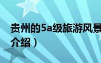 贵州的5a级旅游风景区（贵州省5A级风景区介绍）