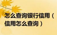 怎么查询银行信用（【金融知识小百科】个人信用怎么查询）