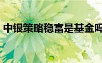 中银策略稳富是基金吗（介绍一下基本资料）