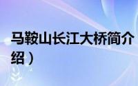 马鞍山长江大桥简介（马鞍山长江大桥简单介绍）