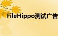 FileHippo测试广告软件分发下载管理器