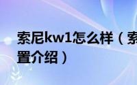 索尼kw1怎么样（索尼自拍神器kw1参数配置介绍）